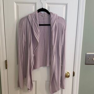 Athleta Light Purple Knit Cardigan